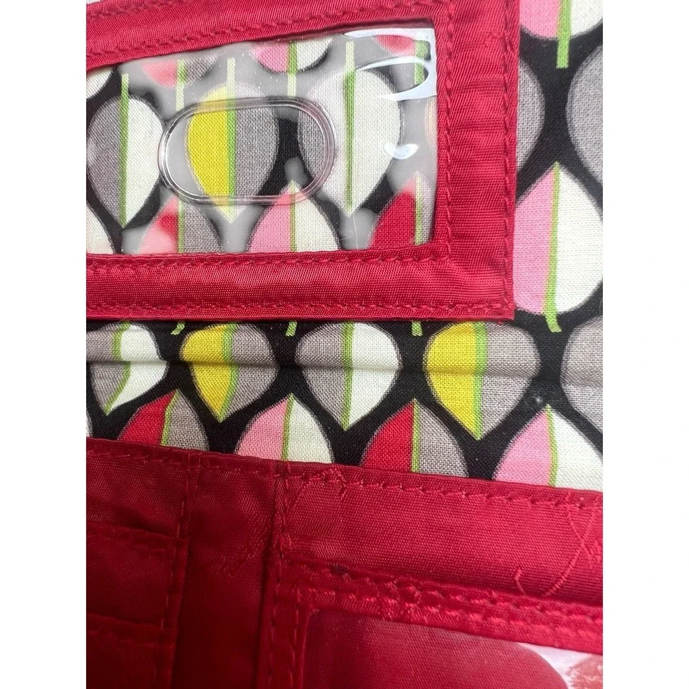 Vera Bradley RFID Georgia Wallet in Cardinal Red - Trifold - Picture 5 of 14